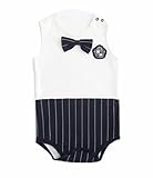 夏のベビーキッズボーイズガールズシャムトライアングルTlagsロンパースホワイト・ブラック