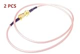 odiysurveil ( TM ) 2 x 1 m 39.4インチRF SMAオスto SMAメスナットバルクヘッド圧着rg316同軸ピグテールケーブル