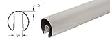 CRL 3 / 4 "ガラス用の2 "つや消しステンレスプレミアムキャップレール – 120 in long