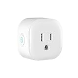 スマートプラグアウトレット、WiFiスマートプラグ、ミニワイヤレスWiFiスマートソケット、Amazon Alexa Google Home IFTTTと互換性があります、いつでもどこからでもスマート