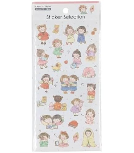 Amazon | ステッカー シール かわいい モリンタ 少女 ポスタ 生活