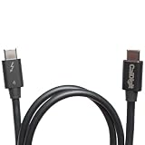 [Intel認証] CalDigit Thunderbolt 4/USB 4ケーブル (2.0m) - Active 40Gb/s, 100W, 20V, 5A,Thunderbolt 3 & USB Type C, MacBook Pro, iMac, iPhone 15 Max［TB4-A20B-540］