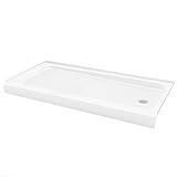 Bootz Industries 010 – 1001 – 00 showercast 60 " x 30 "右Drain Singleしきい値シャワーベースでホワイト