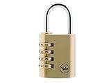 Yaleロックyaly15040 40 mm Brass Combination Padlock by Yaleロック