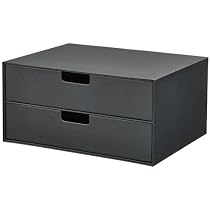 Amazon｜IKEA イケア ミニチェスト（引き出し×2） チャコール 32x25 cm
