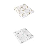 Kesoto ベビー布団　寝具　新生児用　毛布　ブランケット　コットン　バスタオル　約110cm x 110cm　2枚セット