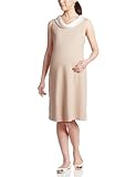 エル 取り外し衿付きノースリーブワンピース ML ベージュ ストレッチポンチ EL301516
