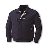 空調服:綿・ポリ混紡トリカット空調服(服のみ) 型式:KU90450ディープネイビーXL