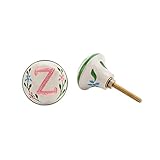(シージービー・ギフトウェア) CGB Giftware Birds And Botanics 引き出し用 つまみ 取っ手 デコレーション (Z) (アクア/ピンク)