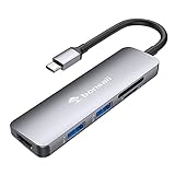 Bonsaii USB-Type C ハブ 5-IN-1 マルチポートアダプター USB 3.0/SD/TF/HDMI転送 4K(30Hz)