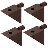 アイワ金属 棚ダボ 5径穴用 5×7mm 平受 ネジ穴 ブラウン(1箱・10個価格) AP-1457B