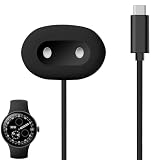 Miimall Google Pixel Watch 4 対応充電器 充電ケーブル 急速充電 2ピンコード充電スタンド Type-C充電ケーブル ピクセルウォッチ4 41mm/45mm 充電器 充電中継アダプター ワンタッチ充電 軽量（ブラック）