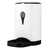 Abdtech 給餌器 自動給餌器 自動餌やり器 自動えさやり 猫 犬 早起き猫対策 うさぎ ペット 4.5L大容量 4食 中小型犬用 タイマー式録音機能 定時 オートフィーダー ルスモ ワンちゃん ねこ 旅行 操作簡単