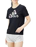 [アディダス] 半袖 Tシャツ 総柄プリント レギュラー 半袖Tシャツ MMB05 レディース ブラック/マルチカラー(HI0025) J/L
