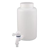 DealMux 2.5Lプラスチックビッグマウス家庭用ボトルの蛇口は、酵素バレル厚み付けボトル