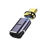 ALLVD 1個 マグネットType C変換 アダプタ I字型【USB 4.0 40Gbps高速データ転送/140W PD急速充電 8K/4K/2K/60Hz HD映像信号伝送】 Type C 変換 アダプタ オス メス 変換Switch/MacBook Pro/Air/Pad Pro/やその他Type-Cデバイスに対応