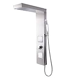 KES Easy Connect Shower Panel SUS304 Stainless Steel 4-Function Rainfall Waterfall Style Massage Sys