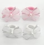 スウィートキス　ベビー　オーガンジーリボンゴムセット　かわいいフォーマル　シンプルリボン