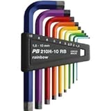 [PB] レインボー ショート ヘキサゴンレンチ セット 210H-10RB / 210H-10RB