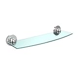 Allied Brass P1033/18-PC 18 x 5 Glass Shelf Polished Chrome by Allied Brass