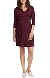 ロージーポープ トップス ワンピース Rosie Pope Maternity/Nursing Wrap Dress Burgundy [並行輸入品]