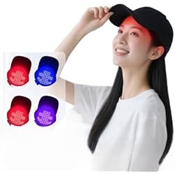 Amazon.co.jp: 赤青LED育毛キャップ 増毛 スカルプケア 男女兼用 発毛