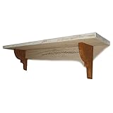 天然木製 ウォールシェルフ 飾り棚 ディスプレイラック 壁掛け棚 おしゃれでアンティークな飾り棚幅45cmCB