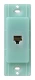 Lutron SC-PJ-SG Satin Colors Phone Jack, Sea Glass