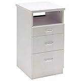 BASIC ネイルサイドテーブル FV-5712-2 (ホワイト) ネイルデスク スリムデスク 作業台 デスク テーブル 机 ネイル