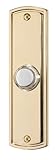 Nutone pb61lpb有線Lightedドアチャイム押しボタン、光沢真鍮