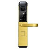 SunniMix 全4色選べる　電子　スマート　ドアロック　指紋認証　ドアロック　防水 - ゴールデン
