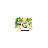 ワゴジャパン:WAGO スプリング式中継端子台 2002シリーズ2線式用 アース用 2002-1207-PK 型式:2002-1207-PK