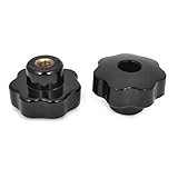 uxcell クランスターノブ　スクリューオンスターノブ　ねじ直径8mm　　2個