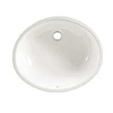 American Standard 0496.300.020 Ovalyn 19-1/4 by 16-1/4-Inch Under Counter Lavatory Sink, White by Am