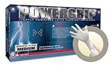 Microflex PowerGrip Latex Glove, Powdered, 9.6 Length, 5.9 mils Thick, Medium (Pack of 1000) by Micr