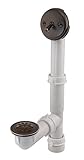 Americanバルブtd1rbtl Bath Drain 1 – 1 / 2インチTripレバーホワイトポリパイプトリム、オイル研磨ブロンズ