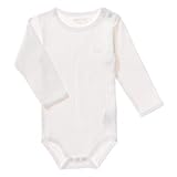 デンマークの子供服ブランド FIXONII オーガニックコットン 長袖 ボディスーツ 綿１００％ ホワイト 62ｃｍ