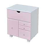 JKプラン Palettyシリーズ コスメワゴン シングルタイプ ピンク SL-002-pk