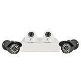 LineMak Kit of 4 cameras, 1/3 SONY CCD Sensor, 700TVL with DVR of 4-channel, H.264/G.711A Compressio