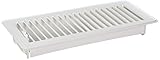 American Metal 413W4X10R 4-Inch X 10-Inch White Floor Register [並行輸入品]