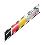 A-CRAFT イタリア ドイツ フランス アルミ ステッカー 国旗 3Dエンブレム 立体 鏡面 車パーツ (ドイツ)