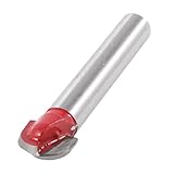 uxcell　コアボックスのルータビット　金属素材　6.35 x 9.5mm　ダブルフルート