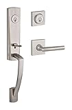 Baldwin DCMIAXTUBRCSR150 Reserve Double Cylinder Handleset Miami x Tube with Contemporary Square Ros