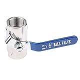 F Fityle 配管　排水用備品　3/4インチ　ボールバルブ　止水栓　NPT DN20　ステンレス鋼　耐食性　