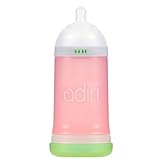 Adiri NxGen Nurser Fast Flow Bottle, Pink (BPA-FREE), 9.5 oz by Adiri