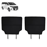 DodoxDIY 新型 アルファード40系 ヴェルファイア/ベルファイア 40系 カスタムパーツ アクセサリー キックガード 後部座席 シートバックカバー シートバックプロテクター 収納ポケット付き 2PCS ブラック