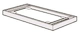 コクヨ　エディア　収納システム　メタリックタイプ用オプション　ダブルベース　幅800mm用　幅800×奥行き388×高さ50～75mm カラー:S81（フラットシルバー）