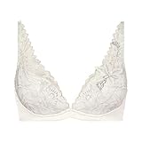[アモスタイル] チャーミングラマー スリムライン Deep V ブラジャー スワンズティアーズ レディース M015(ホワイト) B65