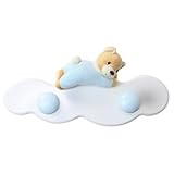 スペインのベビーグッズブランド TRIS & TON テディベアーのハンガー掛け　2つ掛けタイプ ブルー