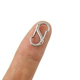 2個 304ステンレス カニカン 15mm メガネチェーン マスクチェーン グラスチェーン ネックレス ブレスレット アンクレット 金具 留め具 アクセサリー ストラップ パーツ ハンドメイド DIY材料 (15mm, シルバー)